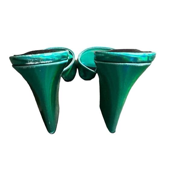 INTENTIONALLY BLANK x REVOLVE Metallic Jackson Mule in Teal Size 41 - Picture 6 of 12